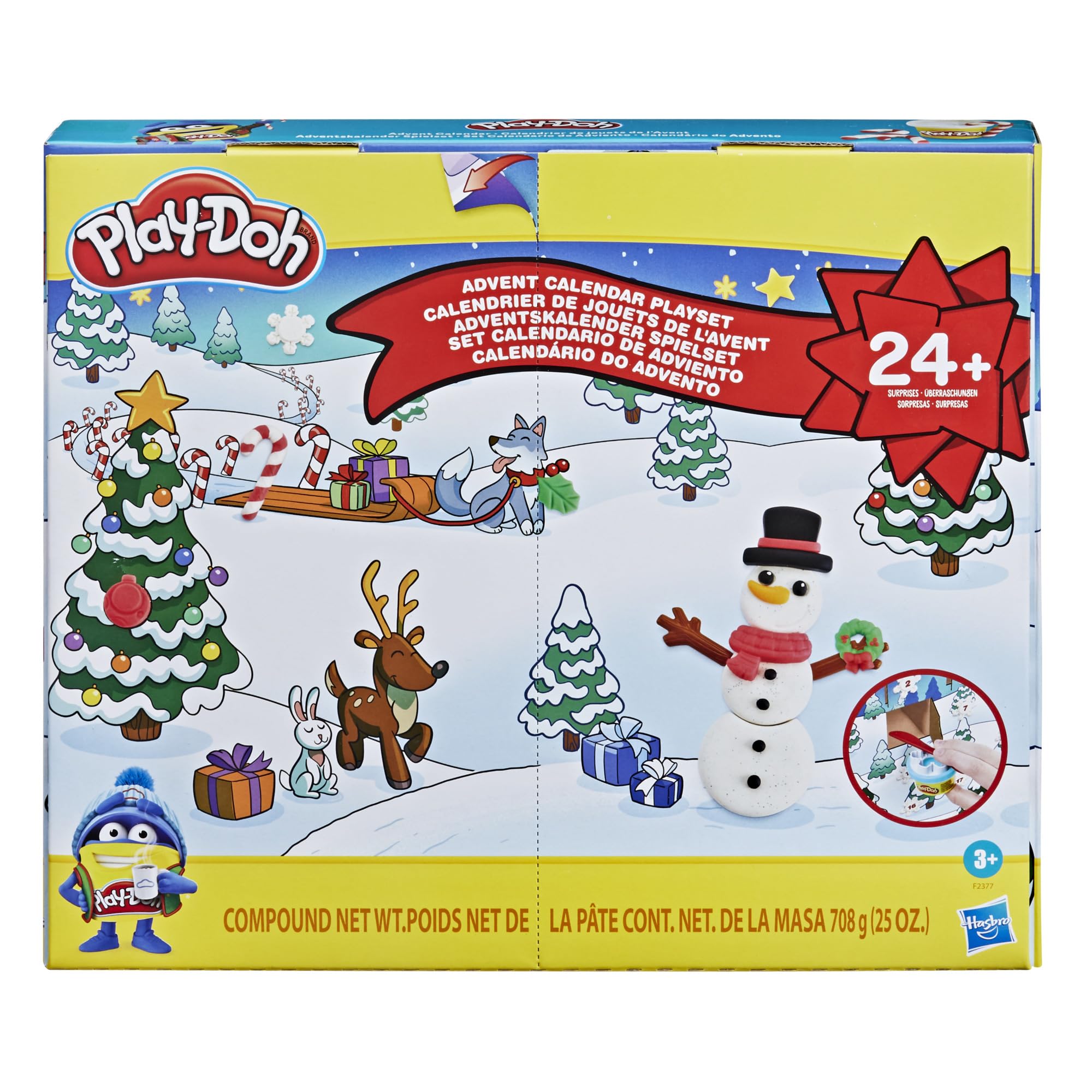 Play-Doh Advent Calendar doors open to daily creative surprises.