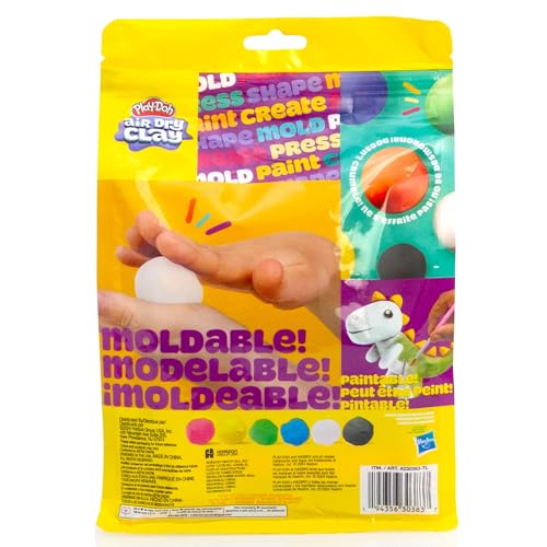 Play-Doh Air-Dry Clay resealable pouch for easy storage.