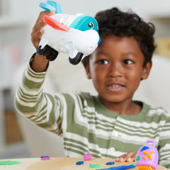 Play-Doh Airplane Explorer Set camera postcard mold sparks scene building.