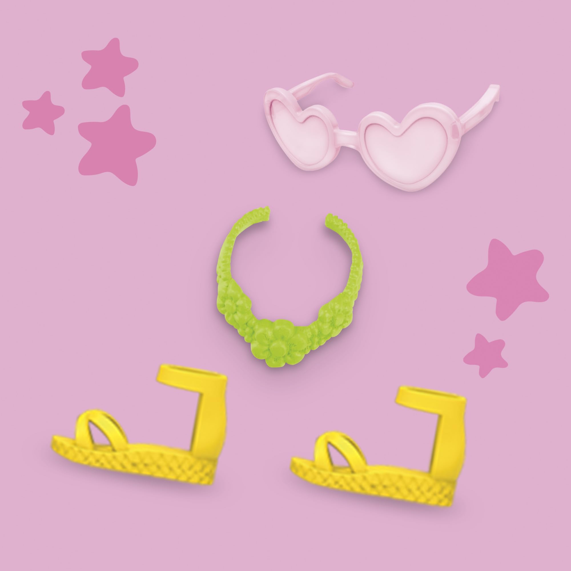 Play-Doh Barbie accessory kit works with Barbie doll sets for expanded play.