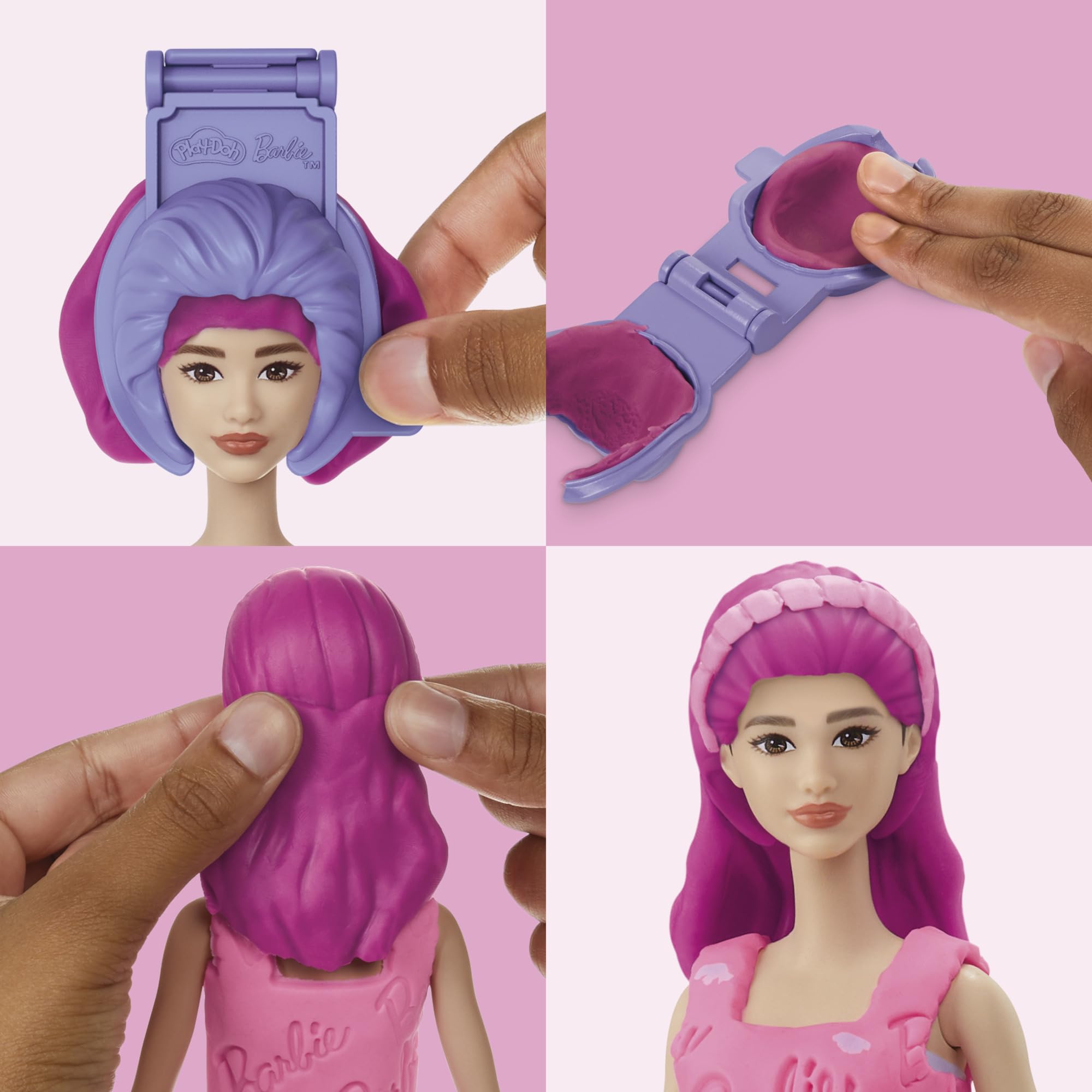 Play-Doh Barbie dress-cutters help kids form cute outfits with precision.