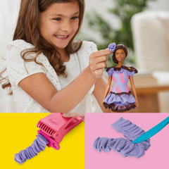Ruffle maker tool adds textured trim to Barbie outfits.