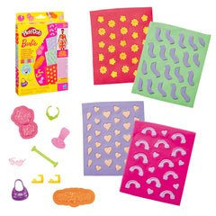 Play-Doh Barbie flowers pattern sheets for quick, colorful doll outfits.