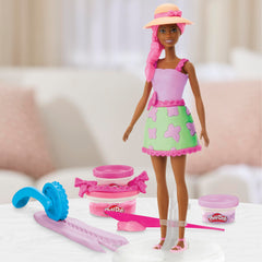 Play-Doh Barbie Garden Party dress design with pattern and cutters.
