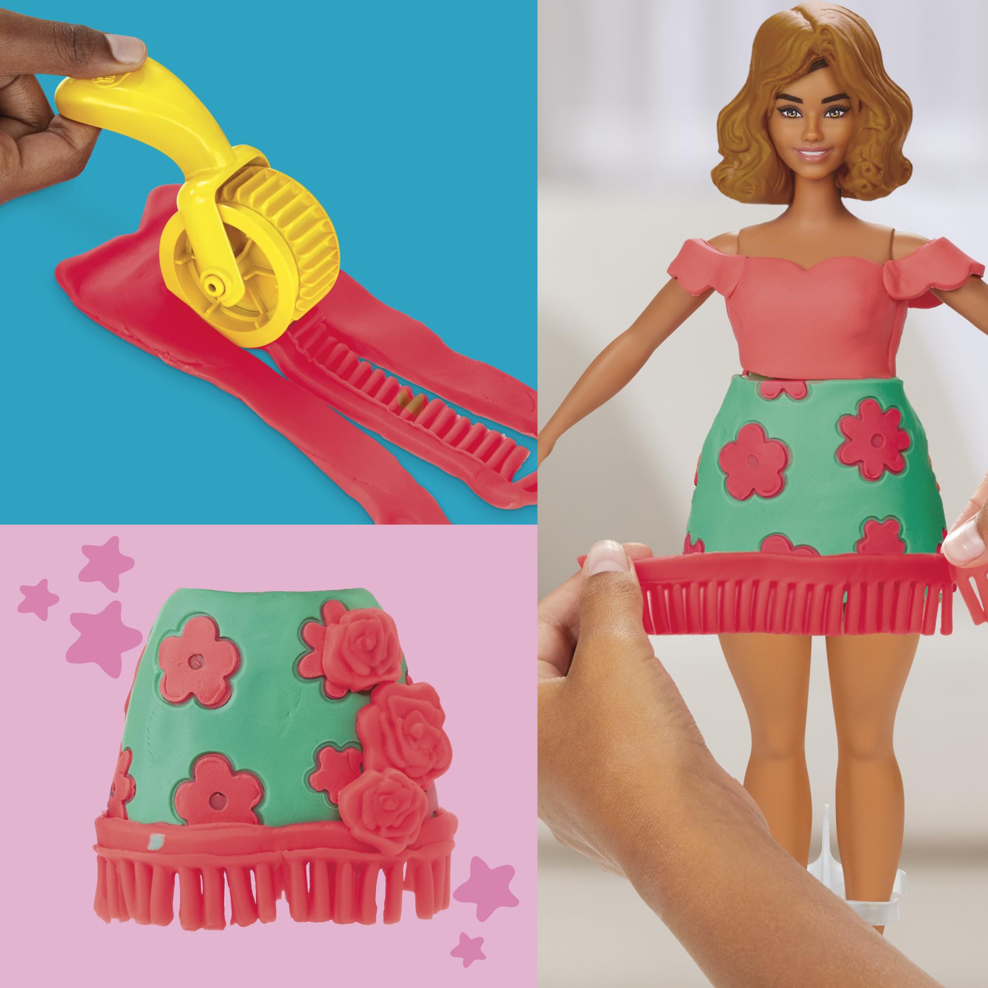 Hat accessory complements Barbie outfits for complete fashion looks.