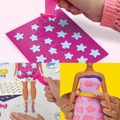 Play-Doh Barbie pattern sheets designs for pretend fabrics