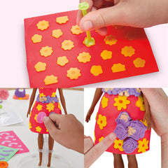 Play-Doh Barbie sandals add stylish footwear for imaginative fashion shows.