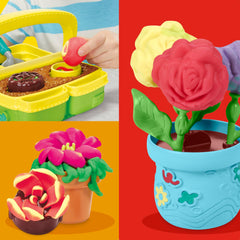 Play-Doh Blooming Flowers book-mold adds extra flower shapes for diverse crafts.