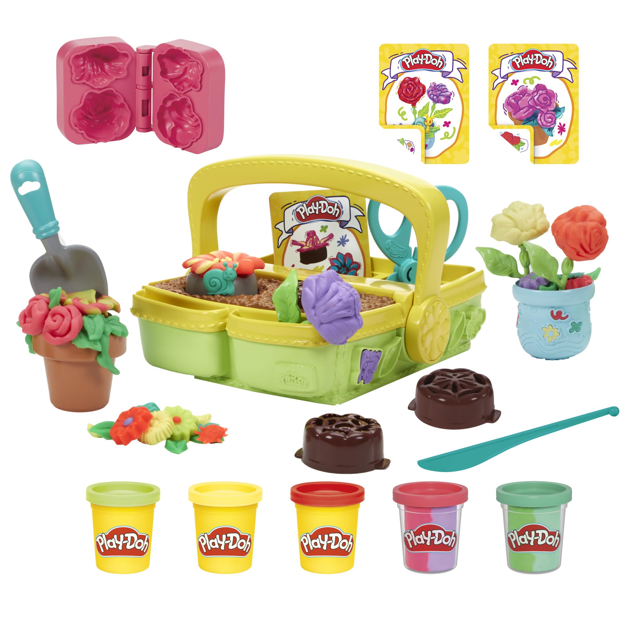 Play-Doh Blooming Flowers garden box with petals sparks imaginative play and fine motor exploration.