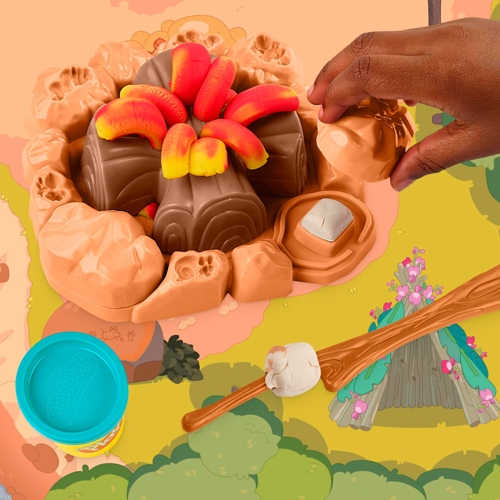 Play-Doh Bluey camp mat sets the campsite scene