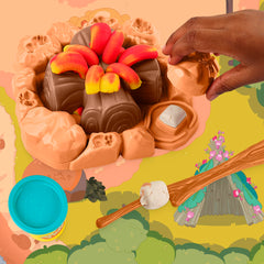 Play-Doh Bluey camp mat sets the campsite scene