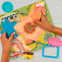 Play-Doh Bluey Goes Camping pretend food for imaginative meals
