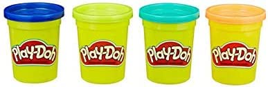 Play-Doh recyclable packaging supports sustainable craft sessions.