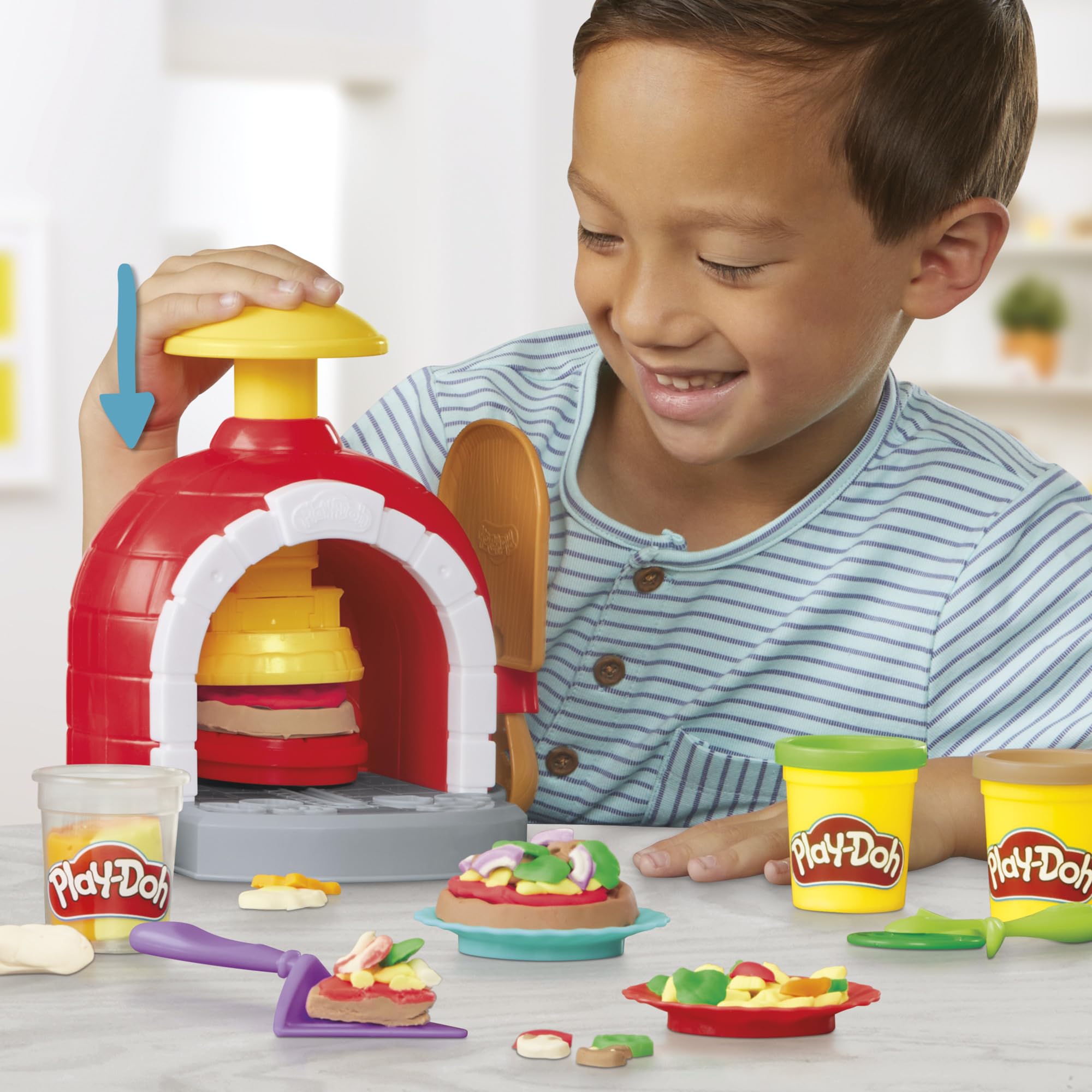 Play-Doh cheese grater and pizza paddle support realistic chef play