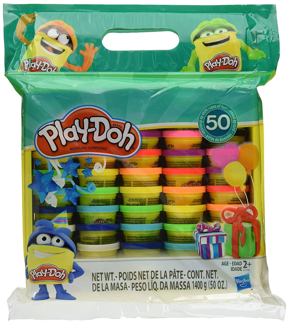 Play-Doh color pack setup showing vibrant cans for creative play and color variety.