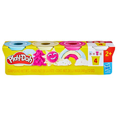 Play-Doh Confetti Putty white tin creates gentle shared art projects with classmates.