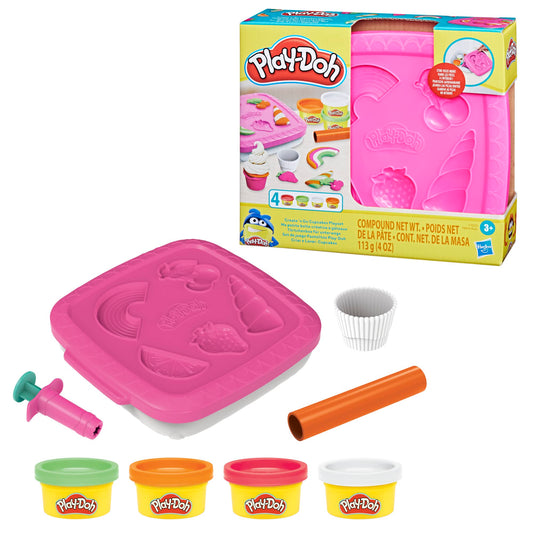 Play-Doh Create-n-Go Cupcakes color pack enables vibrant, mess-free arts play
