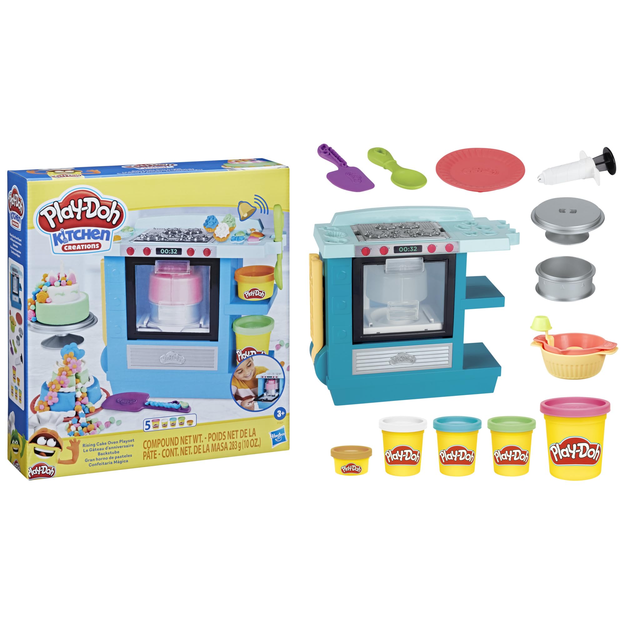 Play-Doh Decorating Tool pipes faux frosting for creative topping ideas.