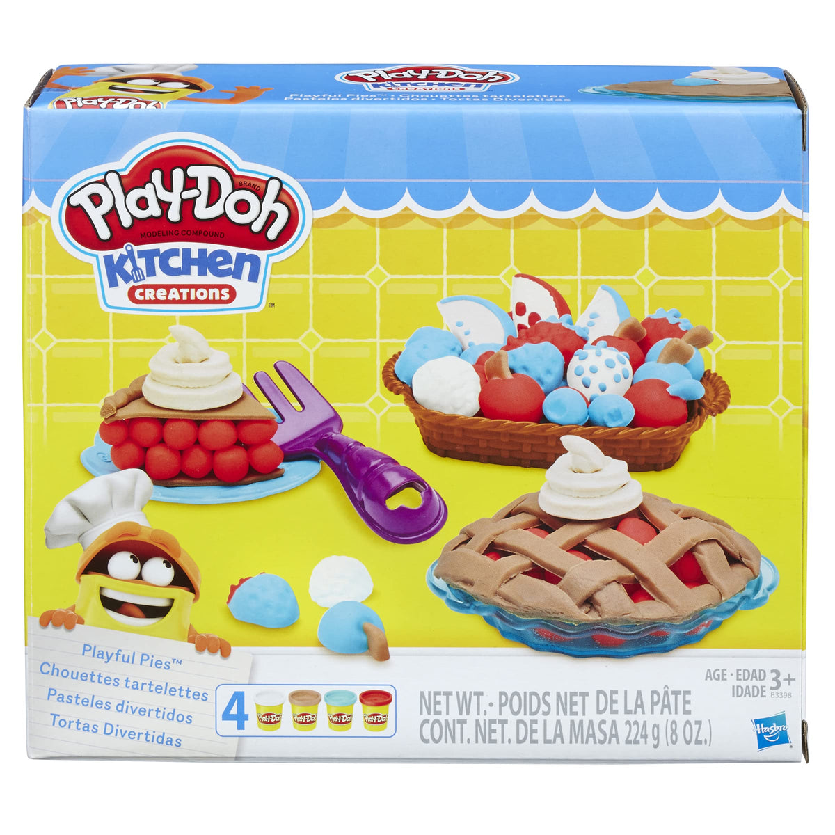 Play-Doh Dough Playful Pies Set pie molds for creative pretend baking