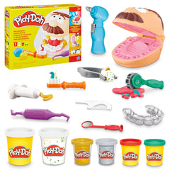 Play-Doh Drill 'n Fill Dentist Toy pack offers a complete pretend dental kit for creative play.