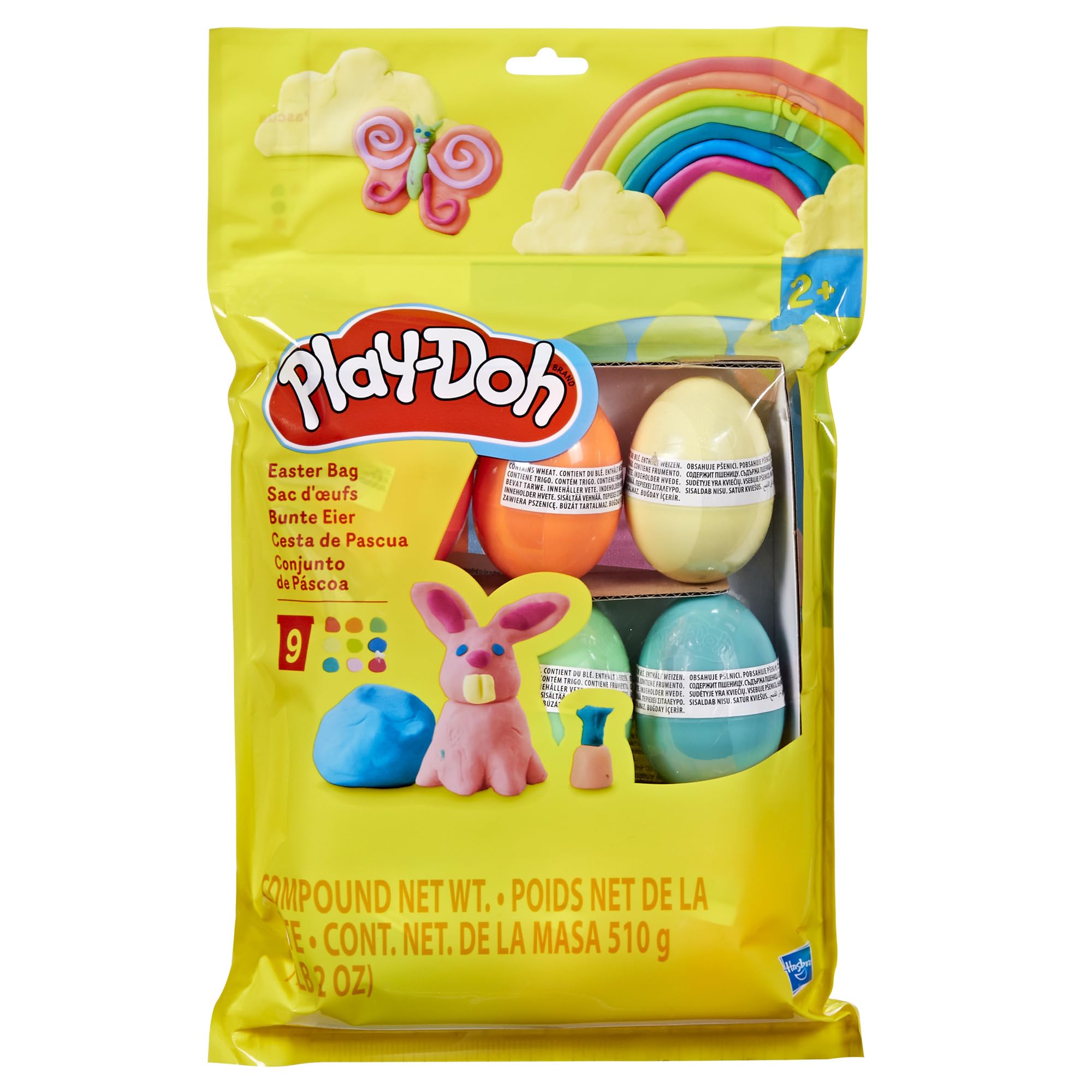 Play-Doh Easter Eggs Bag features 2 ounces per egg for shaping fun