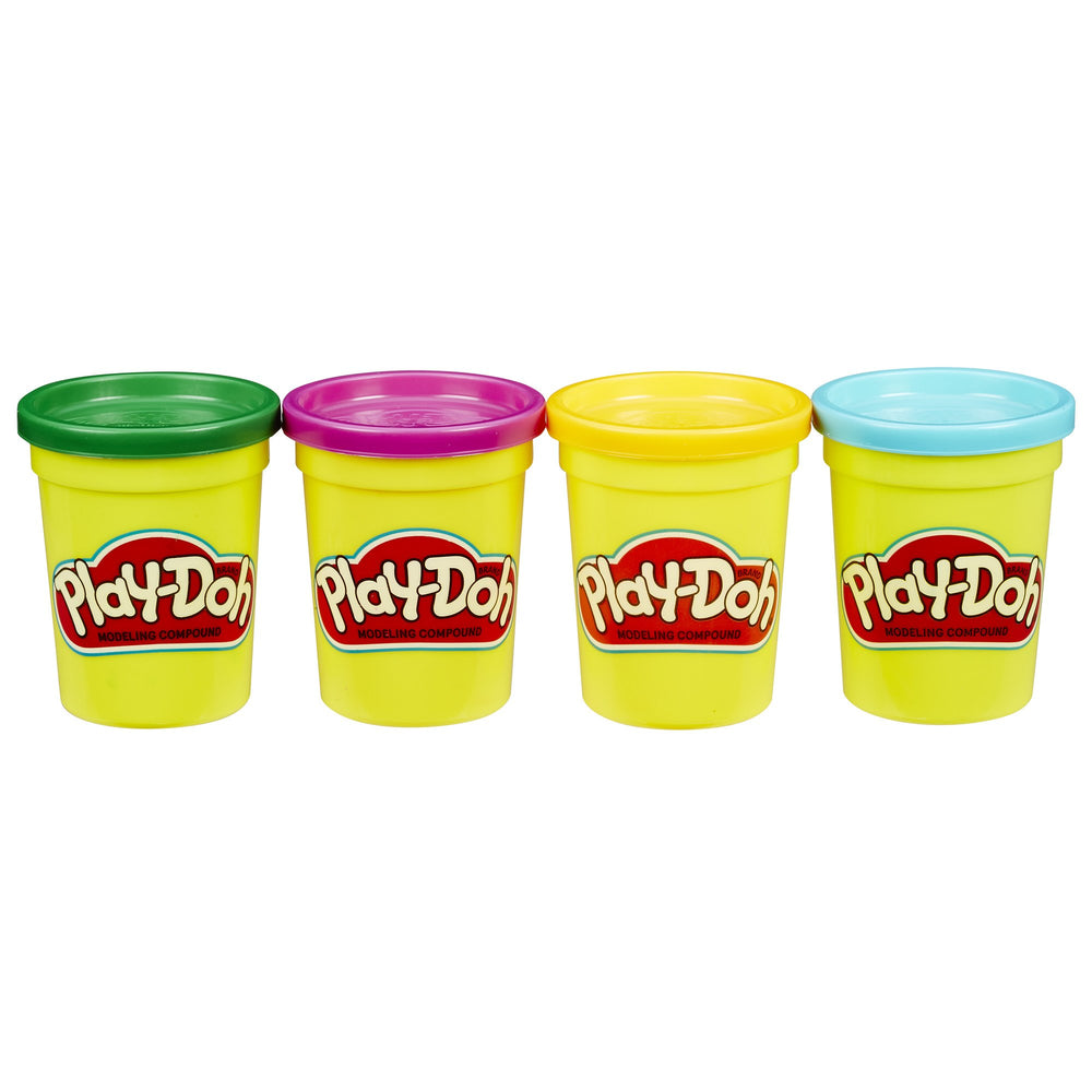 Play-Doh four-pack secondary colors: vibrant hues for creative play and color mixing.