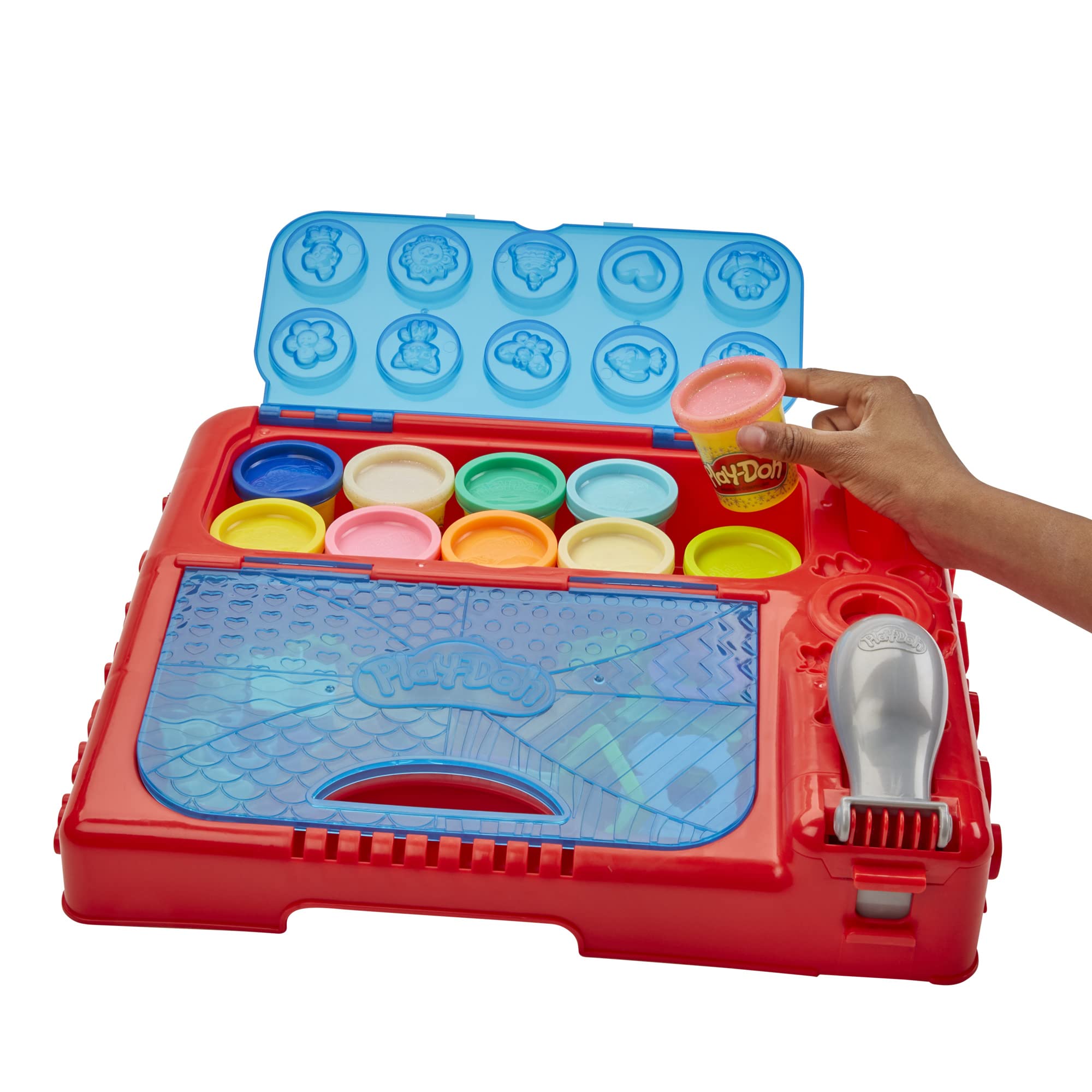 Play-Doh Grab 'n Go tools display sparks imagination and skill-building.