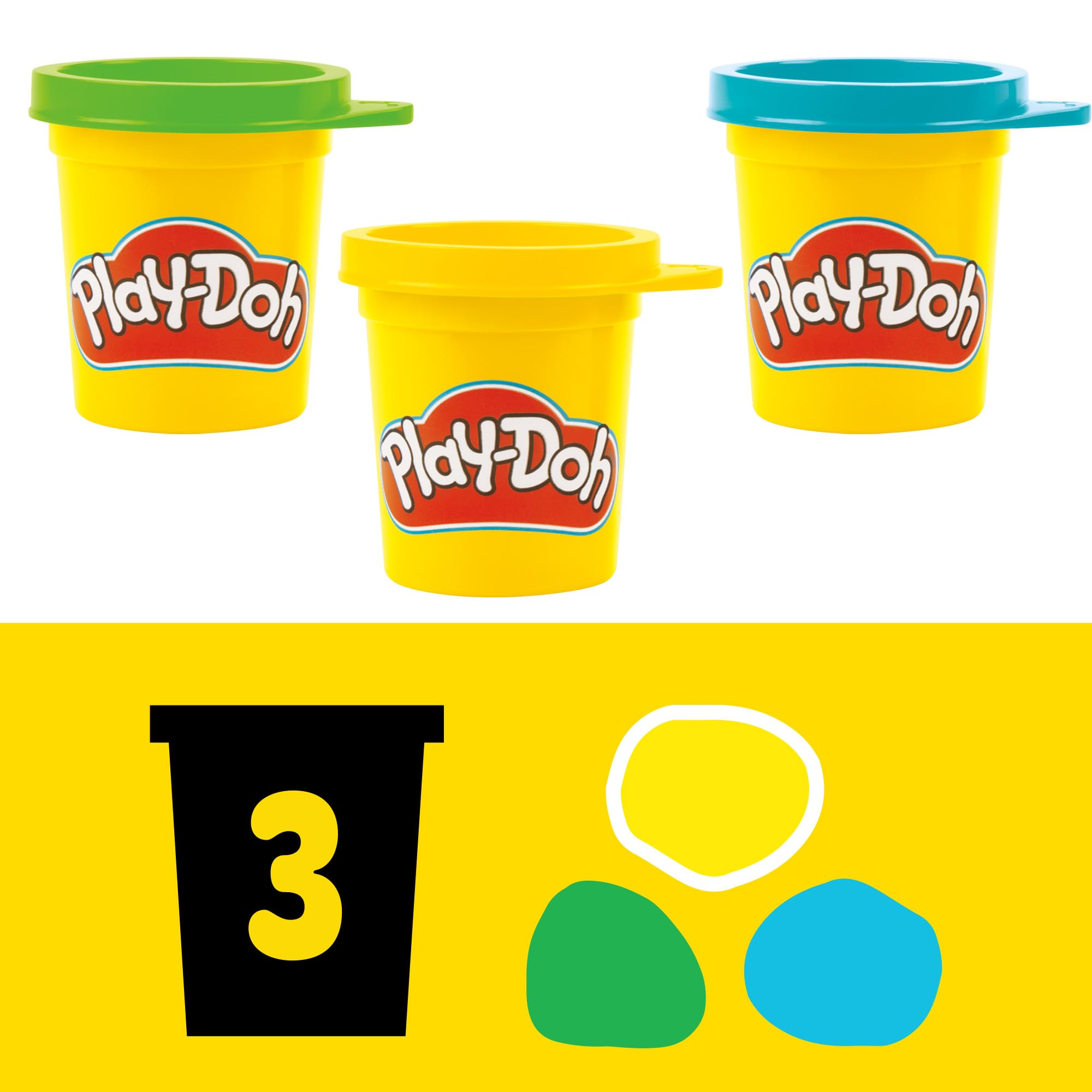 Play-Doh green can provides fresh tone for creative builds and scenes.