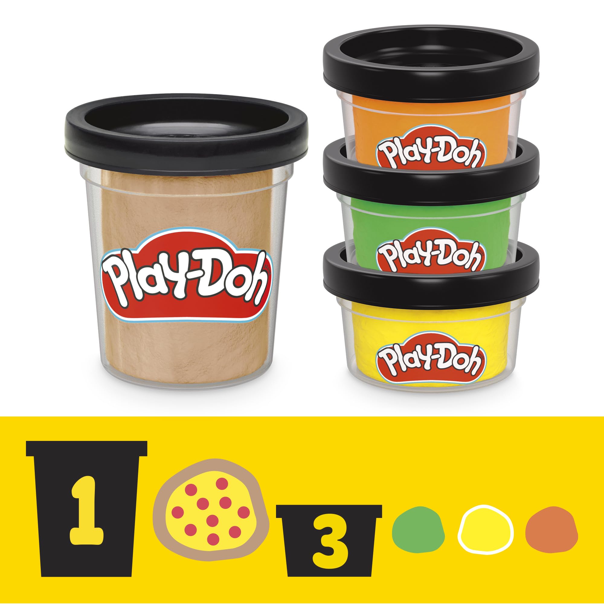 Play-Doh green one-ounce can supports ninja gear accents