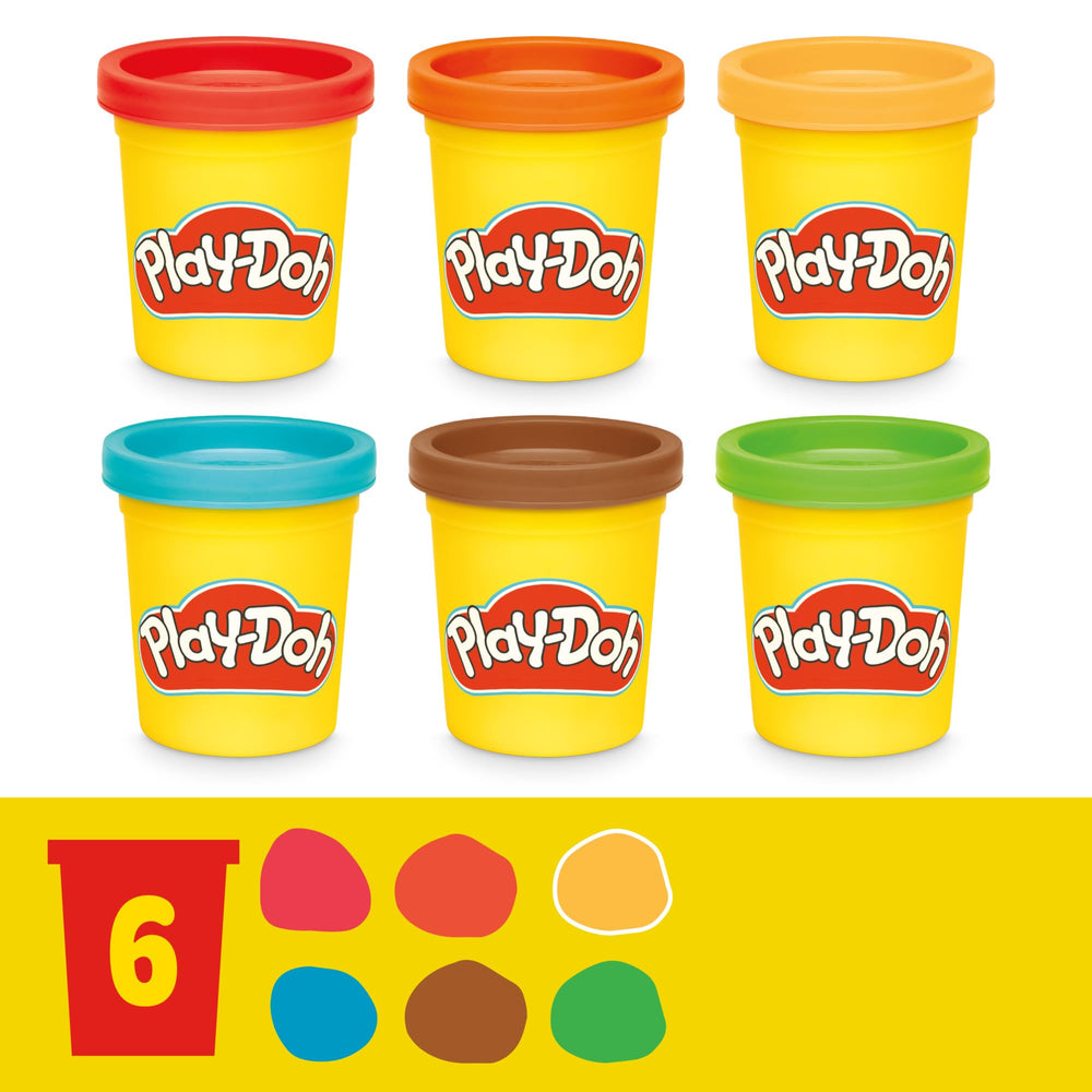 Play-Doh Grill Fun burger buns provide stacking opportunities for layered play