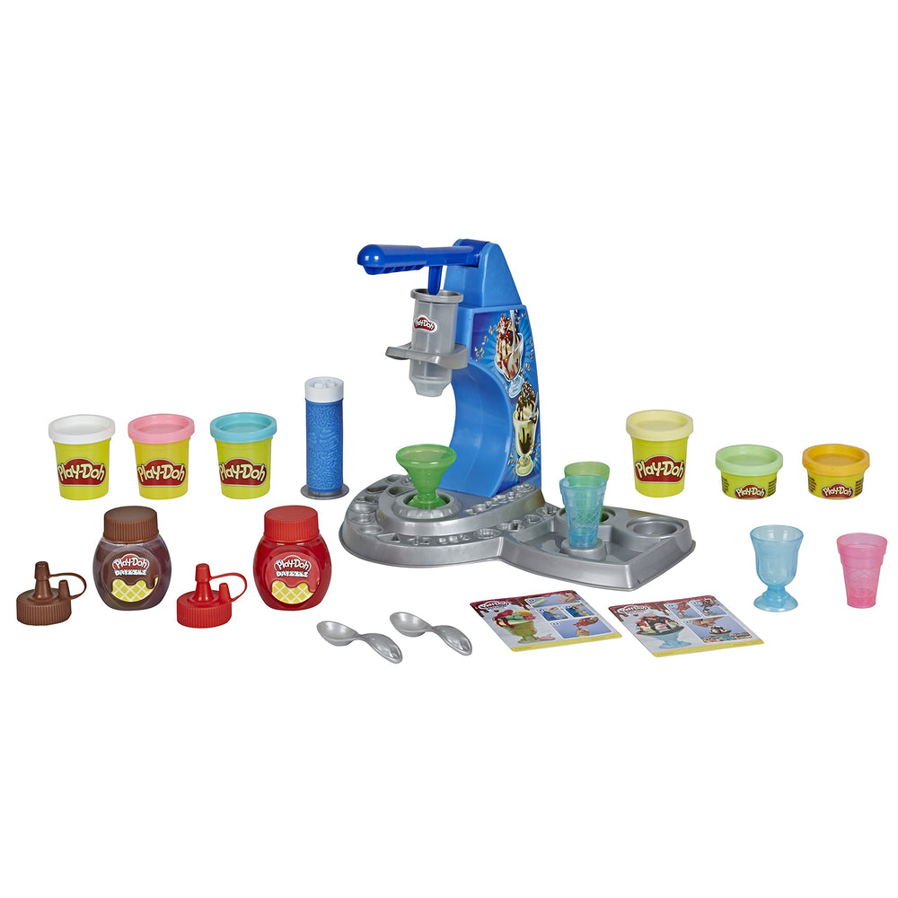 Play-Doh colors enable vibrant, imaginative ice cream creations.