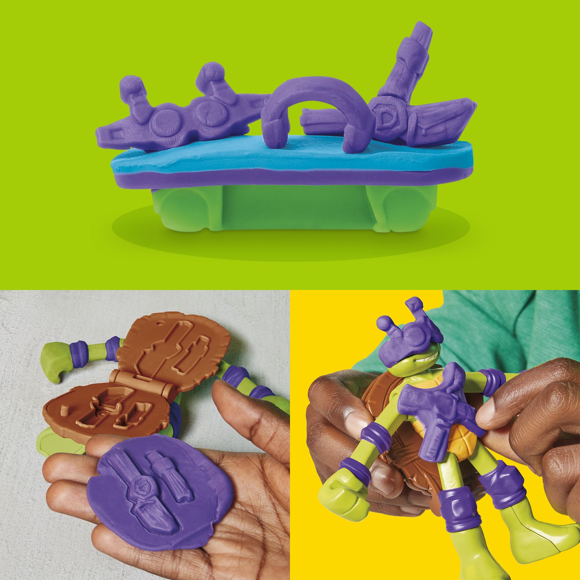 Play-Doh encourages imaginative adventures with TMNT characters.