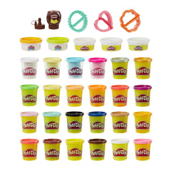 Play-Doh Kitchen Creations refill pack with confetti, elastix, and drizzle for imaginative pretend cooking.
