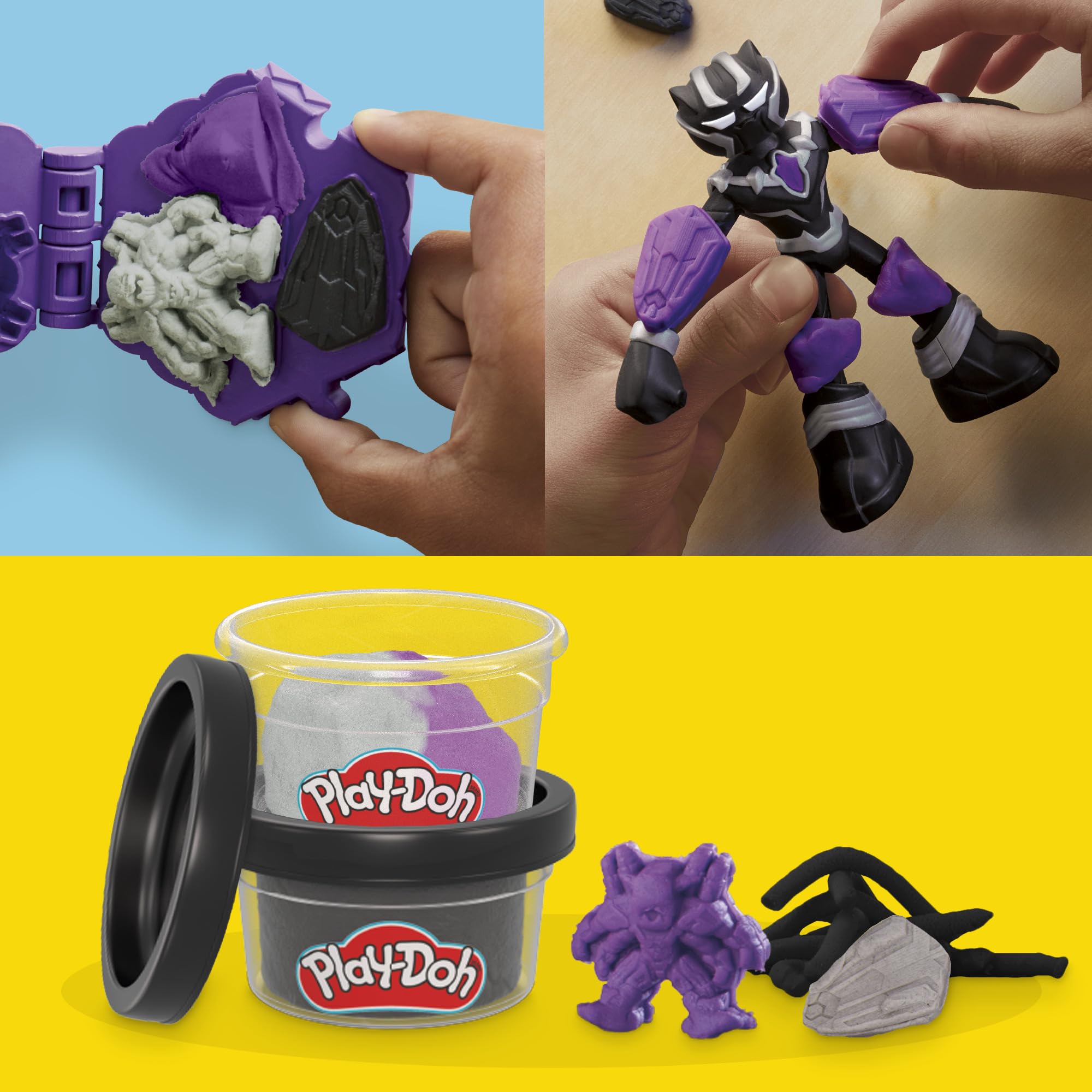 Play-Doh Marvel imaginative play set encourages storytelling and color play