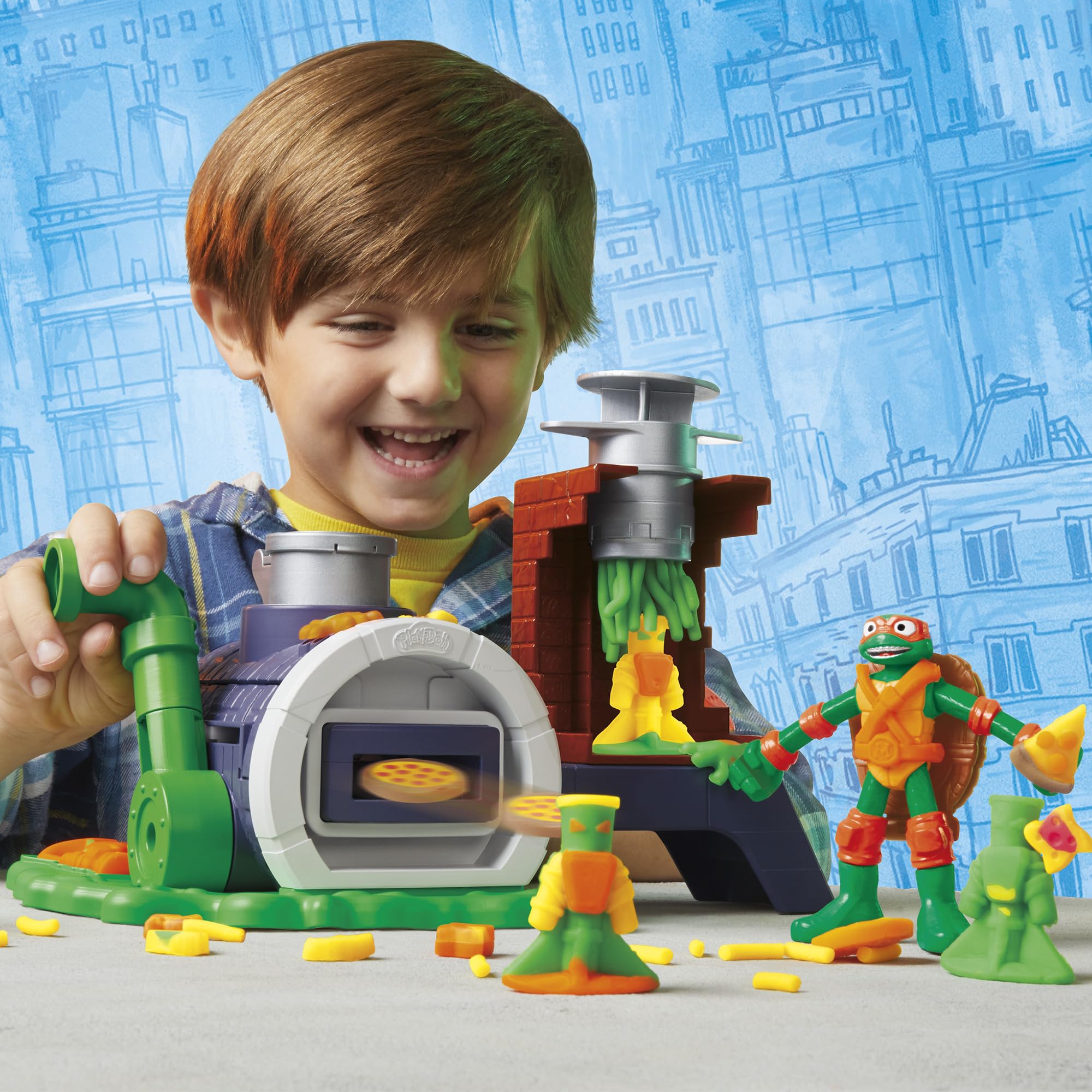 Play-Doh Michelangelo bendy figure ready for sensory, interactive play