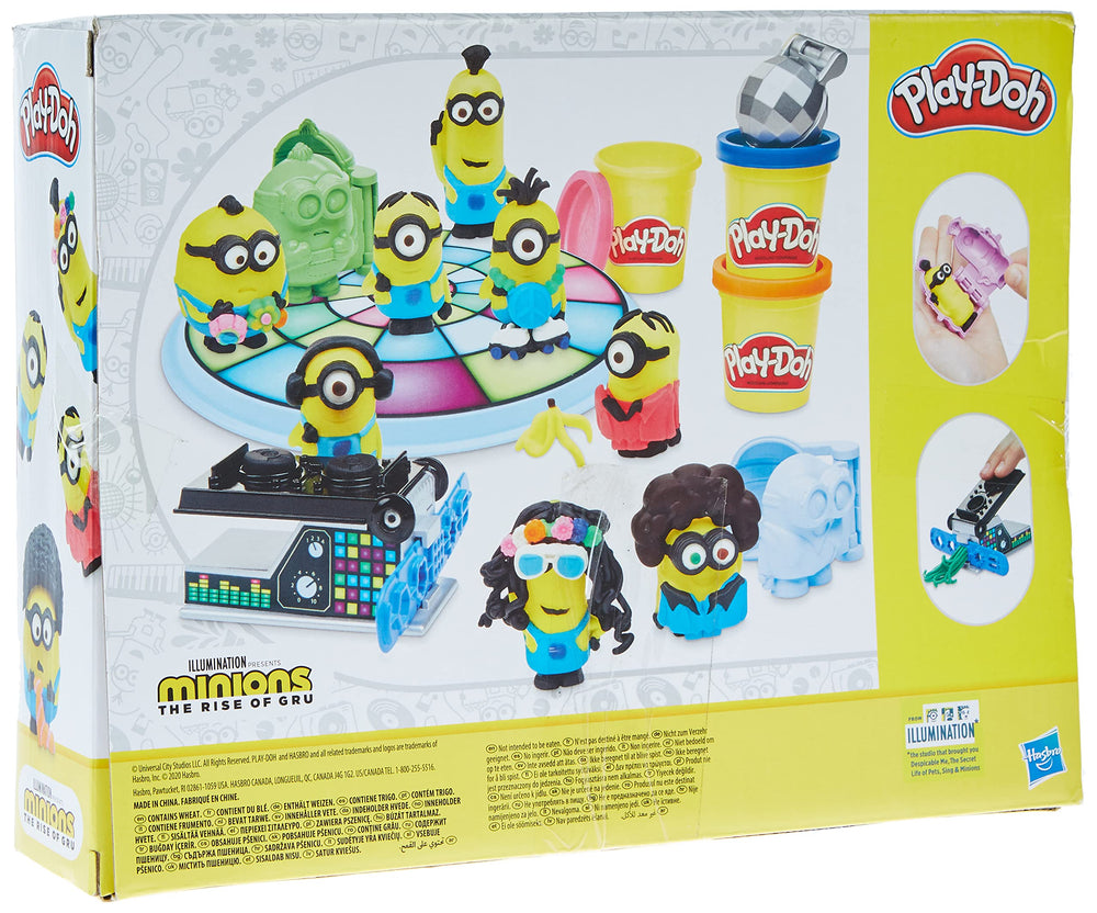 Play-Doh Minions Rise of Gru minion molds enable fun character crafting.