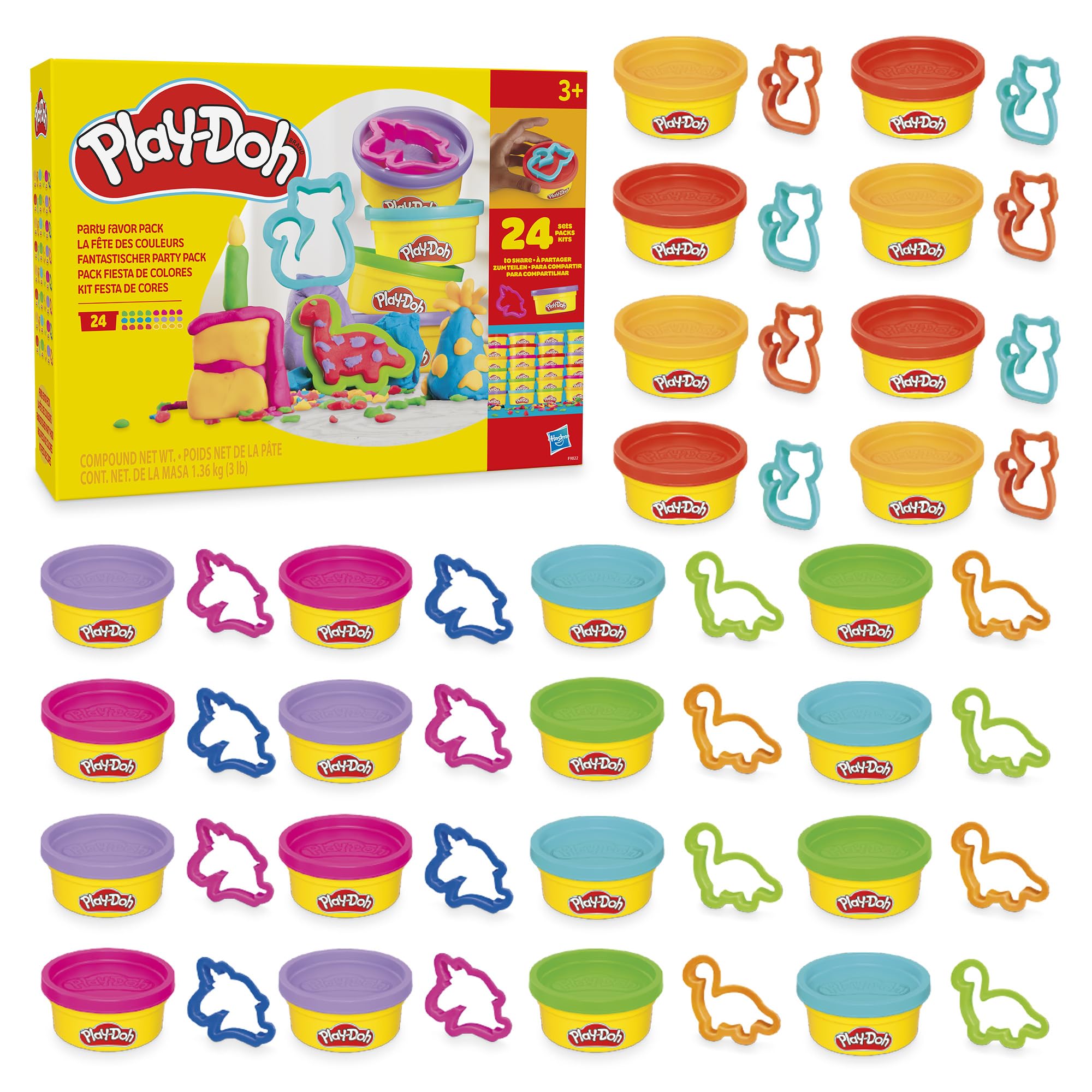 Play-Doh Party Favor Pack with can and attached cutter for quick goodie bags