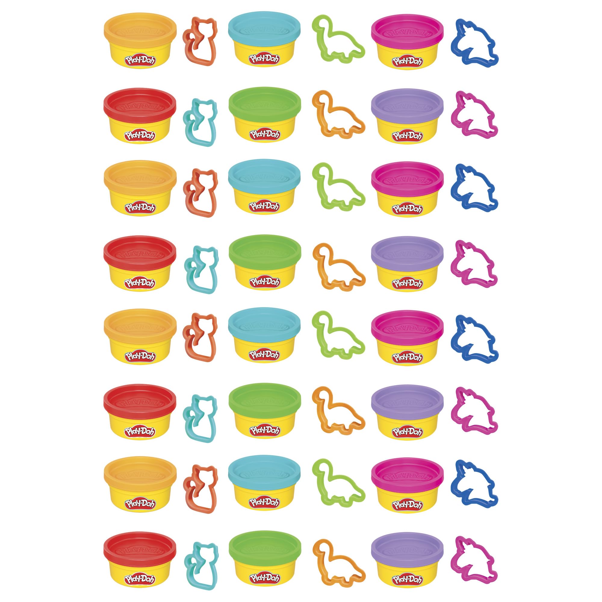 Play-Doh Party Favor Pack includes three cutters to spark imaginative play