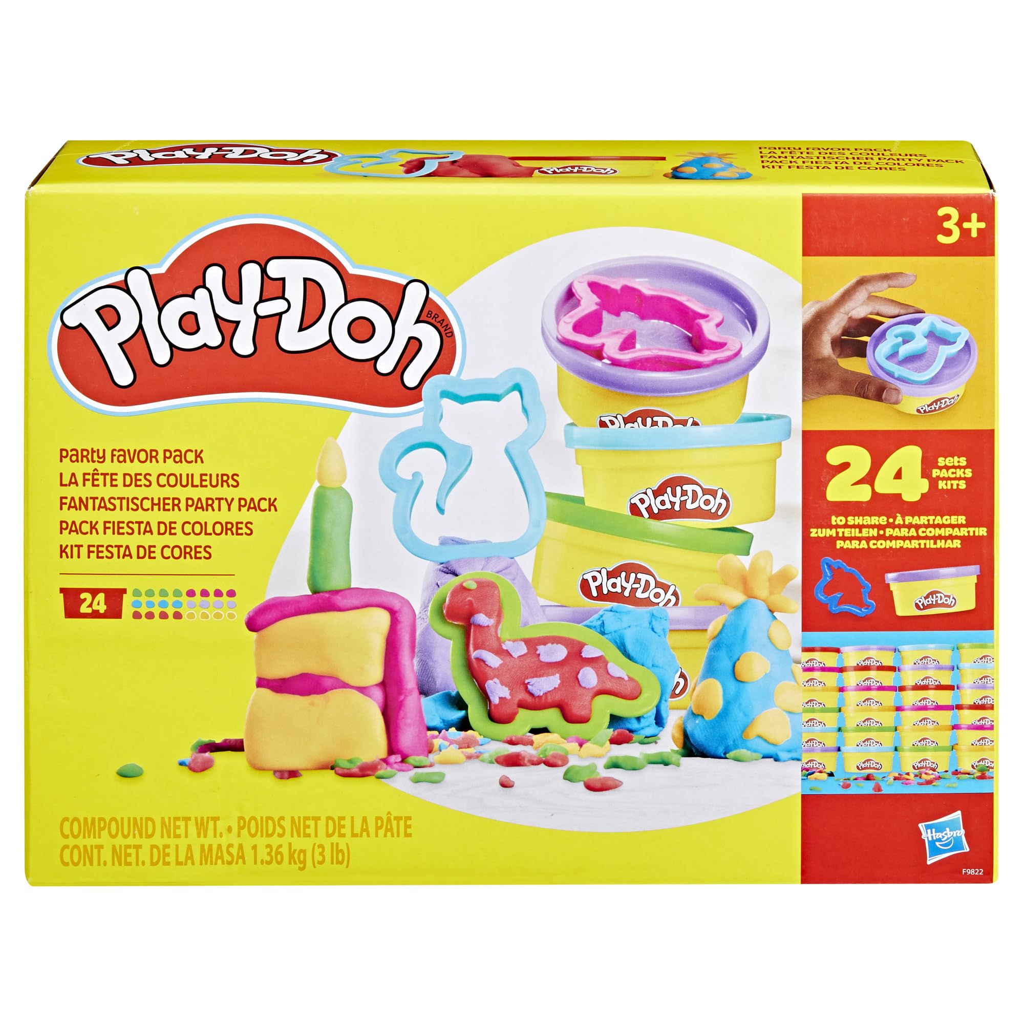 Play-Doh Party Favor Pack offers six colors for varied kid giveaways