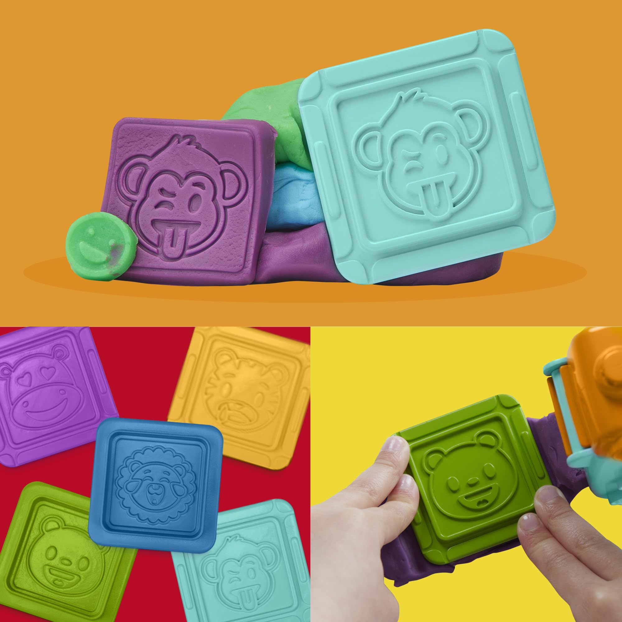 Play-Doh Photo Fun playmat setup aids easy cleanup during art time