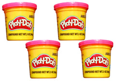 Play-Doh Pink 4-pack front view for crafts and imaginative play.
