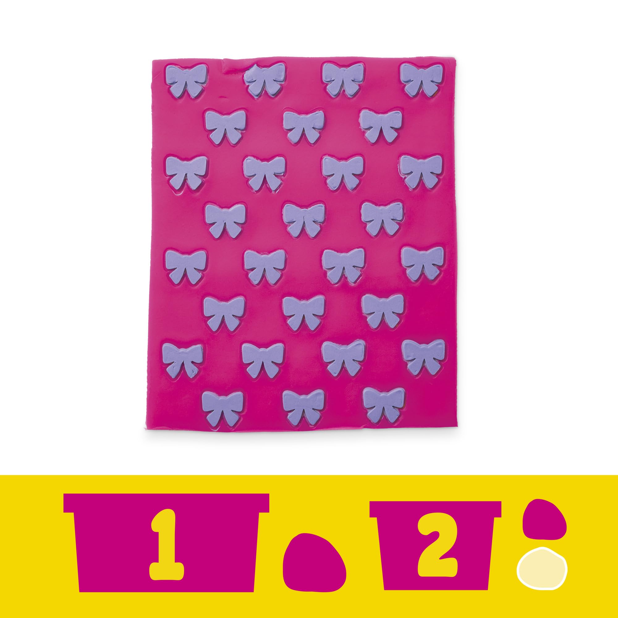 Pink Play-Doh can adds bright color to Barbie fashion.