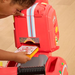 Play-Doh Pizza Delivery Scooter open seat area for storage