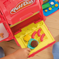 Play-Doh Pizza Delivery Scooter pizza box in side slot