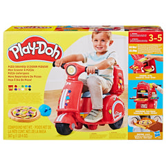 Play-Doh Pizza Delivery Scooter side view with delivery slot