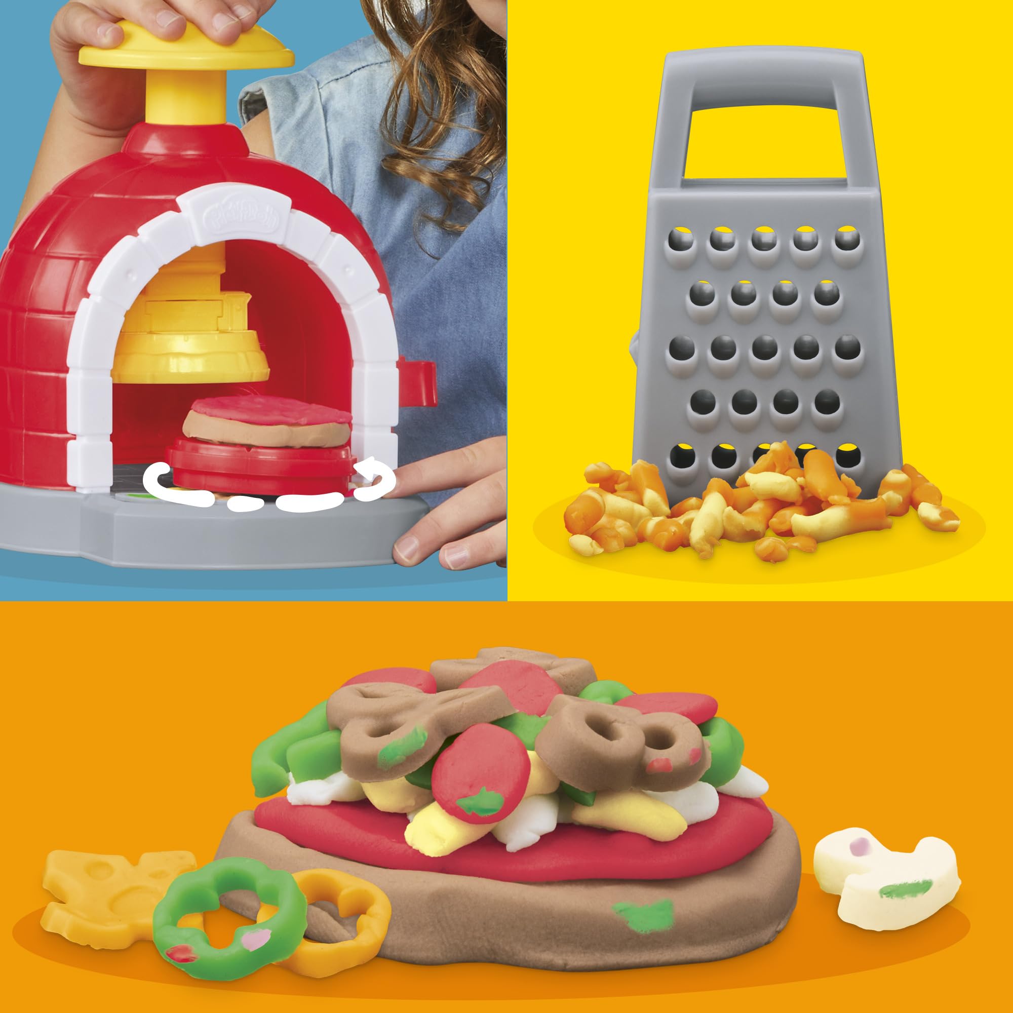 Play-Doh pizza molds and toppings inspire creative crust designs