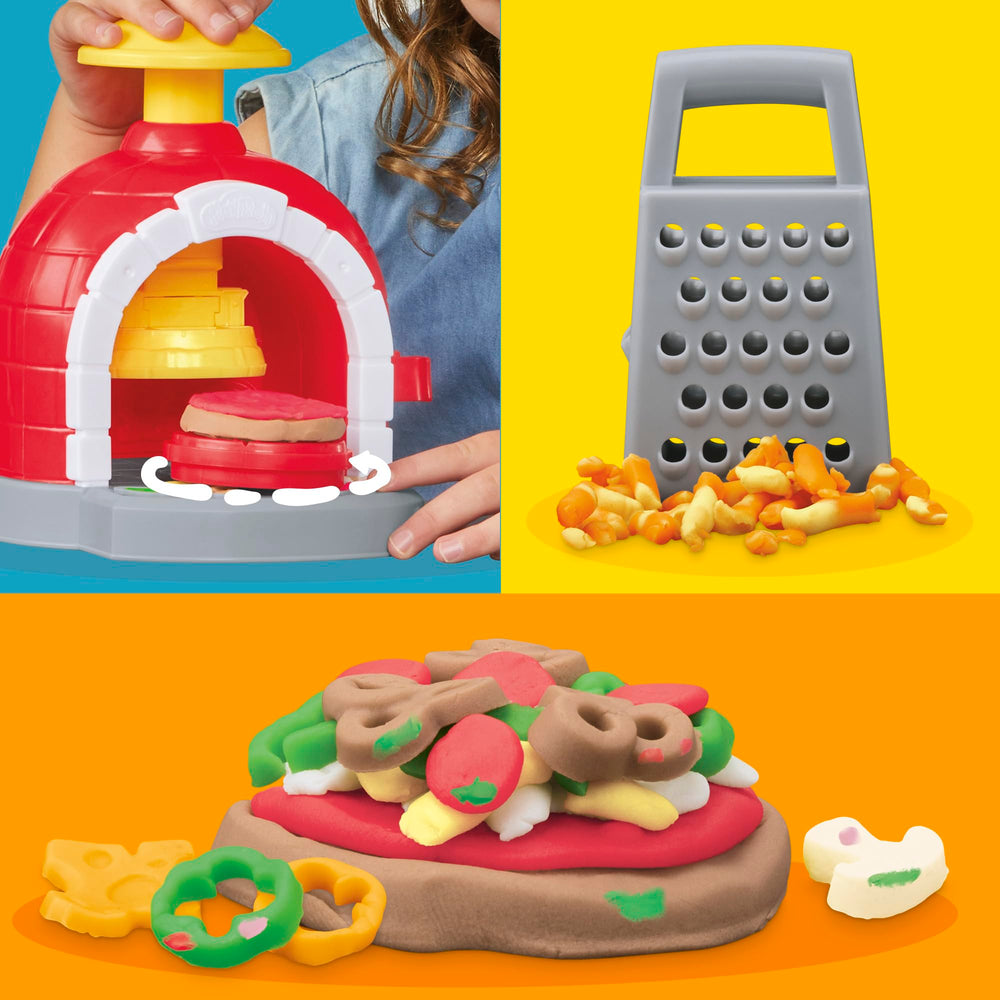 Play-Doh pizza molds and toppings inspire creative crust designs