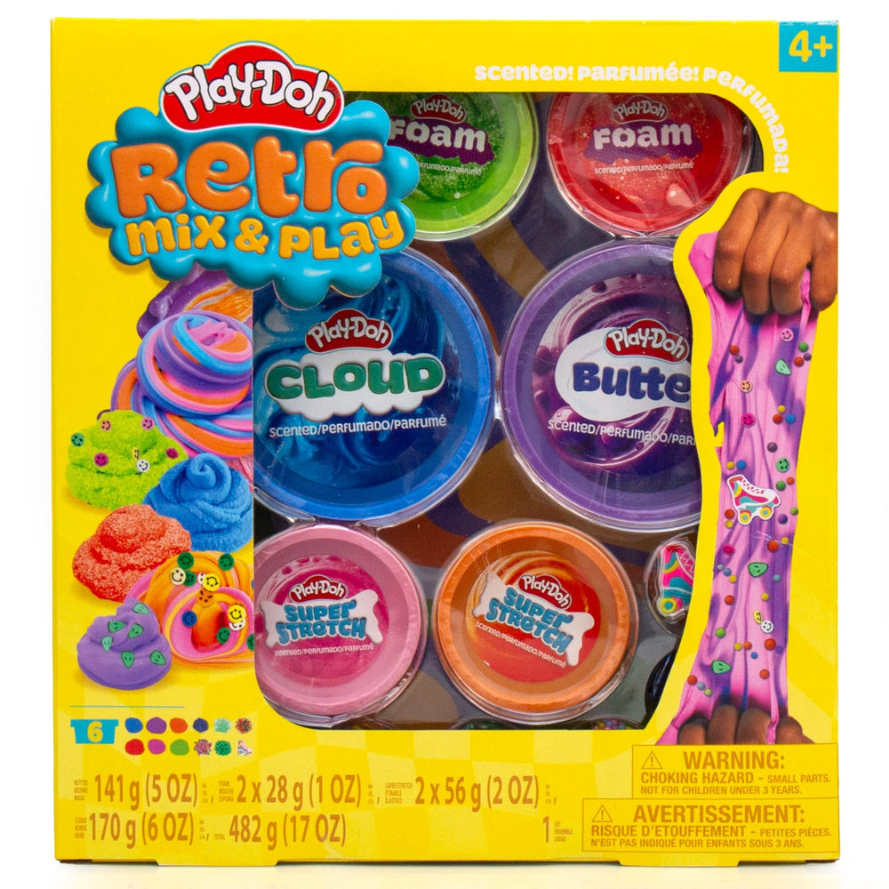 Play-Doh Cloud compound in a resealable container for fluffy, calming sensory play