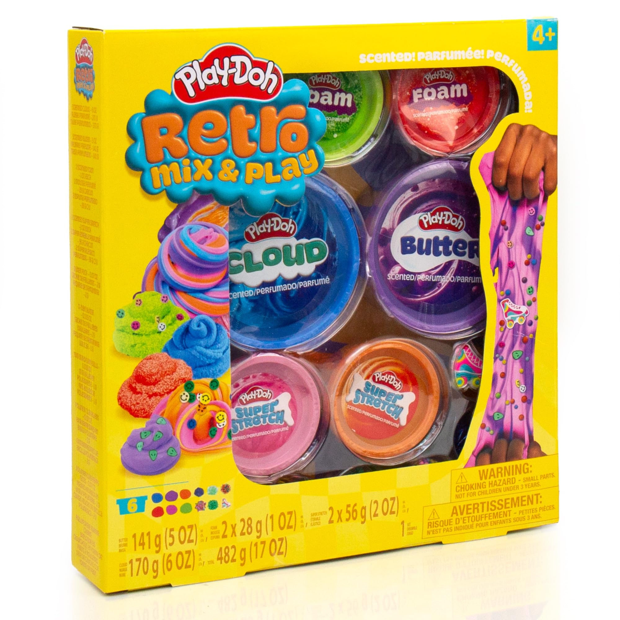 Play-Doh holographic green glitter tube with iridescent shimmer for details