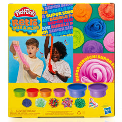 Play-Doh Polymer Clay Slices featuring aliens and smiley faces for stories